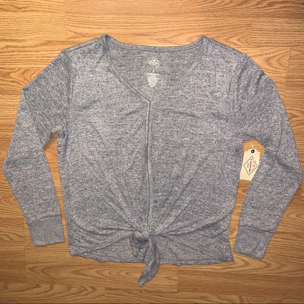 St. John’s Bay Women’s Tie-Front Long Sleeve Top